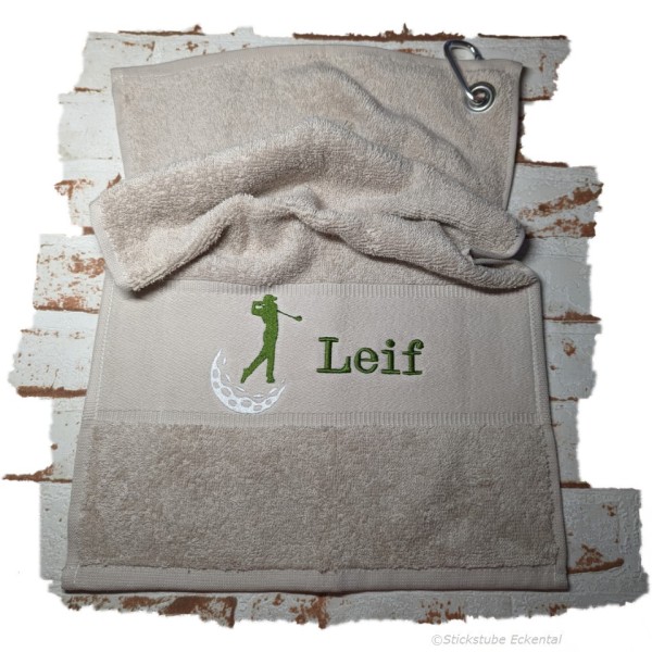 Golftuch mit Namen